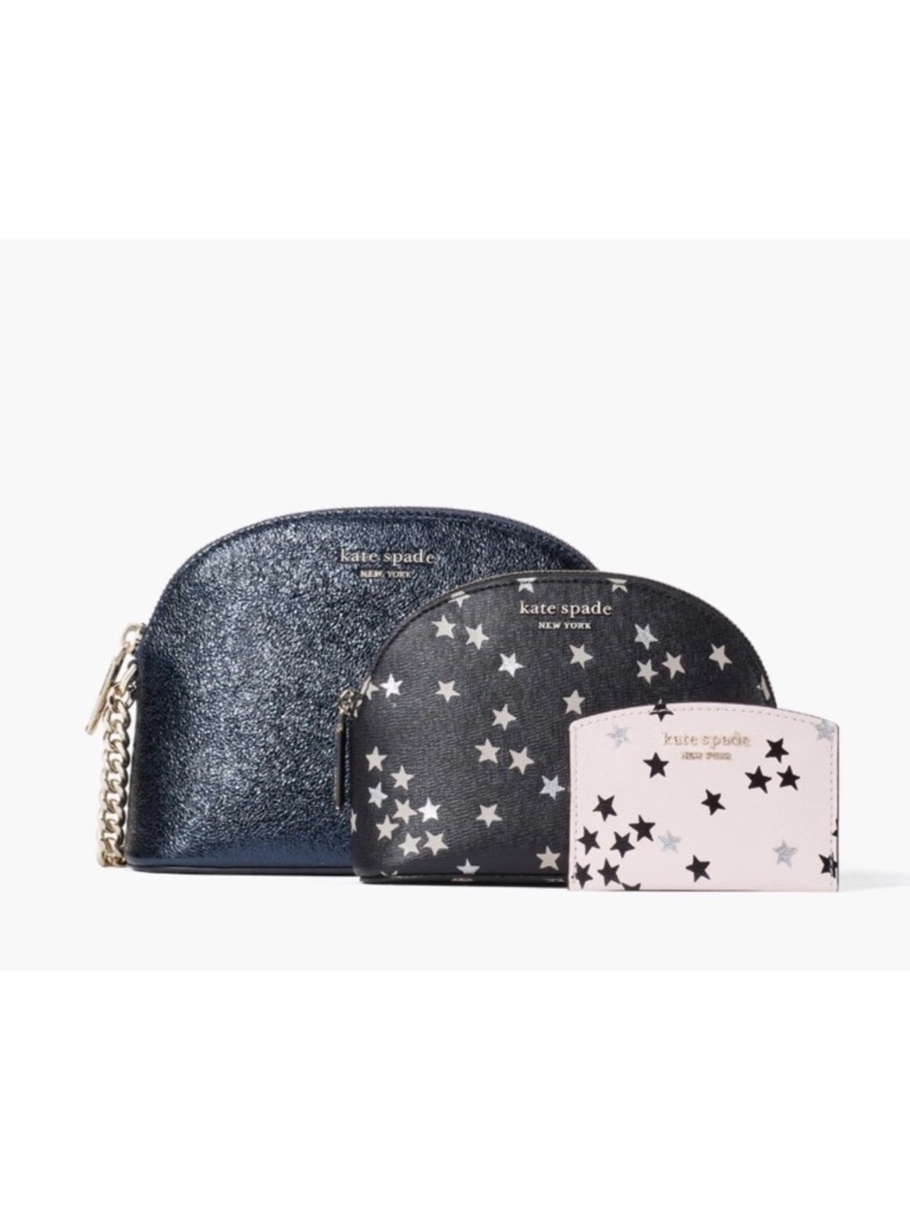 Kate Spade Metallic Spencer Metallic Glitter Crossbody Set (3)